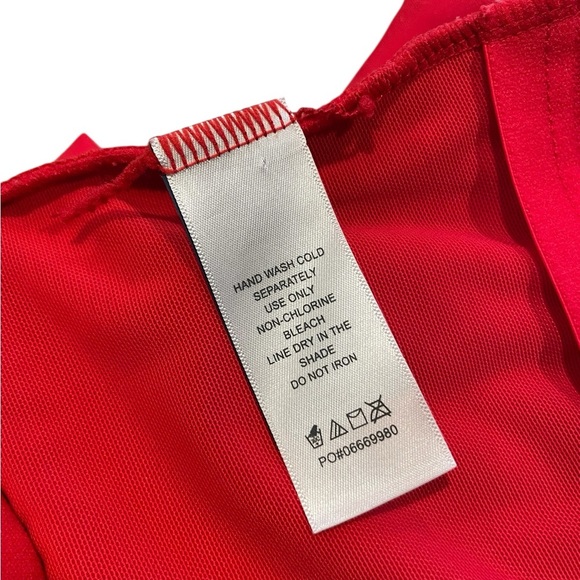 Ashley Graham Lace Up CEO Cutout Sexy Red - Picture 7 of 7